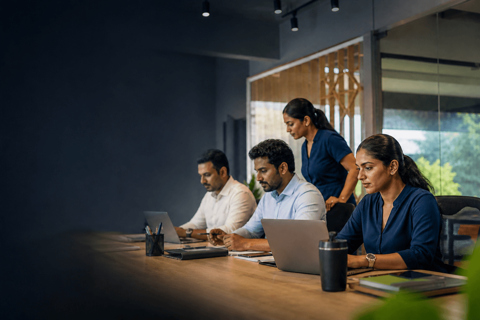 Sri Lankan operations team working in a modern Colombo delivery centre